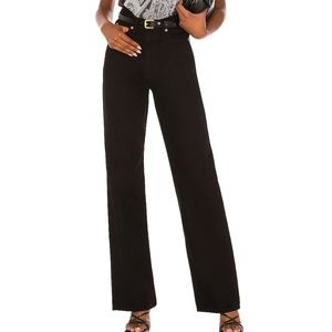 Dr. Denim Black Wide Leg Flare Jeans
